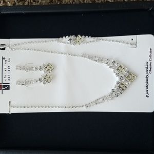 New Christina collection rhinestone necklace set